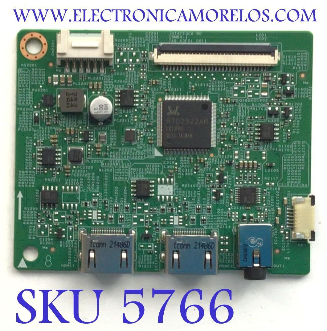 MAIN PARA MONITOR LG / NUMERO DE PARTE 7ZB.A3F01.0028 / 748.A3F01.0011 / 38364374 / K211106756 / NUMERO DE PANEL LM238WF2 (SS)(R2) / MODELO S2421HT